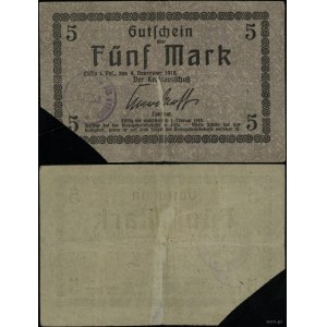 Großpolen, 5 Mark, 4.11.1918