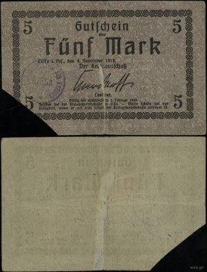 Großpolen, 5 Mark, 4.11.1918