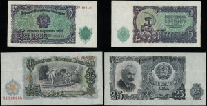 Bulgarien, Satz bulgarischer Banknoten, 1951