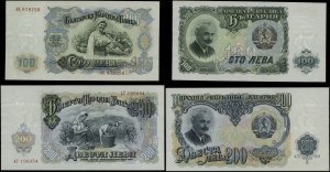 Bulharsko, sada bulharských bankovek, 1951