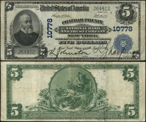 Stany Zjednoczone Ameryki (USA), 5 dolarów, 18.09.1915
