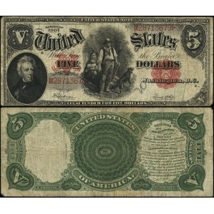 Spojené štáty americké (USA), 5 dolárov, 1907