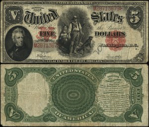 Stany Zjednoczone Ameryki (USA), 5 dolarów, 1907