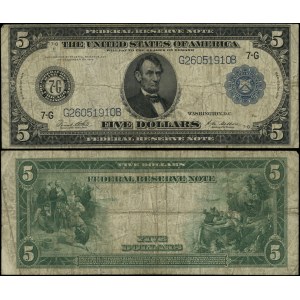 États-Unis d'Amérique (USA), 5 dollars, 1914