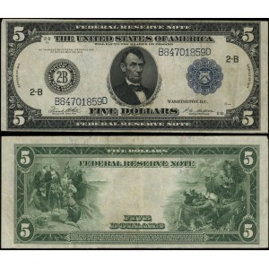 Spojené štáty americké (USA), 5 dolárov, 1914