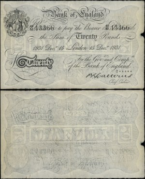 Velká Británie, £20, 15.12.1931