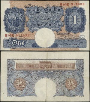 Wielka Brytania, 1 funt, 1940-1948