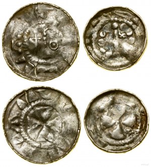 Germany, set of 2 x cross denarius, 10th/XI century.