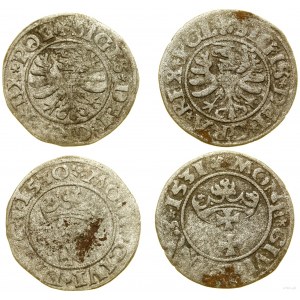 Poland, lot 2 x shekel, 1530, 1531, Gdańsk