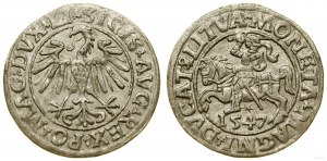 Pologne, demi-penny, 1547, Vilnius