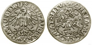 Polsko, půlpenny, 1549, Vilnius