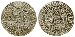 Polsko, půlpenny, 1551, Vilnius