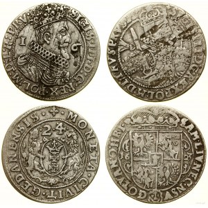 Poland, set: 2 x ort, 1623 and 1624, Bydgoszcz and Gdansk