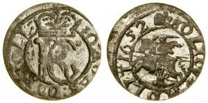Pologne, shilling en argent, 1652, Vilnius