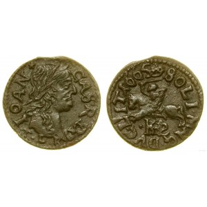 Poland, copper shilling (boratynka), 1665 TLB / HKPL, Vilnius