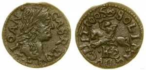 Poland, copper shilling (boratynka), 1665 TLB / HKPL, Vilnius
