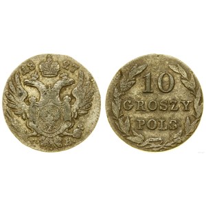 Polska, 10 groszy, 1827 IB, Warszawa