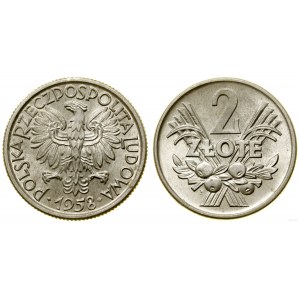 Poľsko, 2 zloté, 1958, Varšava