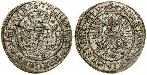 Śląsk, 6 krajcarów, 1673 CB, Brzeg