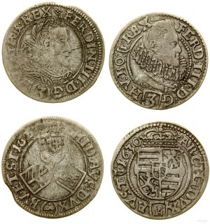 Slesia, set: 2 x 3 krajcars, 1627-1630