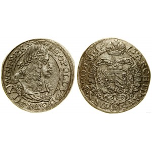 Autriche, 6 krajcars, 1665 CA, Vienne