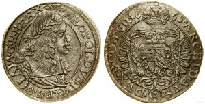 Autriche, 6 krajcars, 1665 CA, Vienne