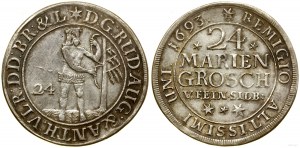 Německo, 24 mariánských grošů, 1693, Zellerfeld