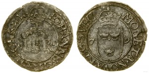 Szwecja, 1/2 öre, 1579, Sztokholm