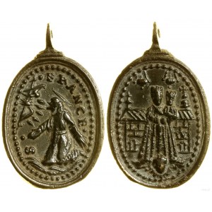 Itálie, náboženský medailon, 18.-19. století.
