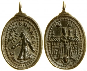 Itálie, náboženský medailon, 18.-19. století.
