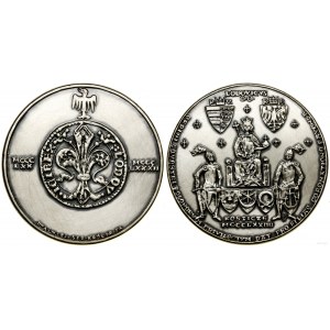 Pologne, médaille de la série royale PTAiN - Ludwik Węgierski, 1983, Varsovie