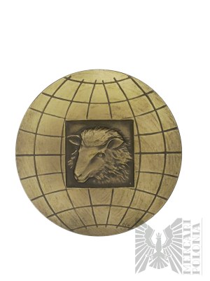 Polska, Gdynia, 1990 r. - Medal Okolicznościowy Izba Wełny w Gdyni (Gdynia Wool Federation) 1965-1990