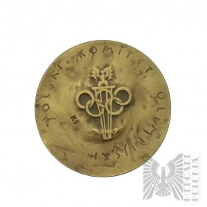 PRL, 1984 r. - Medal Polski Komitet Olimpijski / Igrzyska Olimpijskie Los Angeles-Sarajewo 1984 - Oryginalne Pudełko