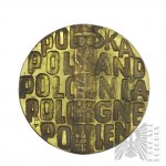 PRL, Warschau, 1970. - Medaille der Münze Warschau, Polonia Z Macierzą - Entwurf von Maciej Szańkowski - Originalschachtel mit der Auszeichnung