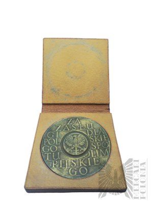 PRL - Medaille für Verdienste um das Polnische Olympische Komitee, Originalverpackung