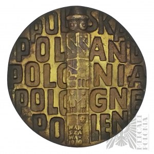 PRL, Warsaw, 1970. - Warsaw Mint Medal, Polonia With Motherland - Design by Maciej Szańkowski - Original Box.