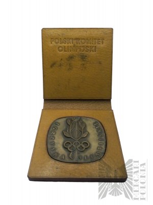 People's Republic of Poland, Warsaw, 1972. - Warsaw Mint medal, Olympic Games / Polish Olympic Fund - Design by Jerzy Jarnuszkiewicz - Original Box.