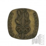 République populaire de Pologne, Varsovie, 1972. - Médaille de la Monnaie de Varsovie, Jeux Olympiques / Fonds olympique polonais - Dessinée par Jerzy Jarnuszkiewicz - Boîte d'origine.