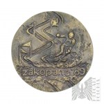 République populaire de Pologne, 1989. - Médaille 2e Jeux d'hiver polonais Zakopane '89, boîte d'origine