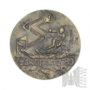 People's Republic of Poland, 1989. - Second Polish Winter Games Zakopane '89 Medal, Original Box.