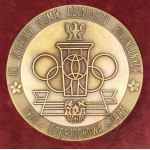 PRL, 1985. - Médaille de la 9e Assemblée mondiale des activistes polonais PKOL Częstochowa 1985 - Emballage d'origine