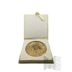 Volksrepublik Polen, 1984. - Medaille des Polnischen Olympischen Komitees / Olympische Spiele Los Angeles-Sarajevo 1984 - Originalverpackung
