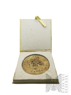 Volksrepublik Polen, 1984. - Medaille des Polnischen Olympischen Komitees / Olympische Spiele Los Angeles-Sarajevo 1984 - Originalverpackung