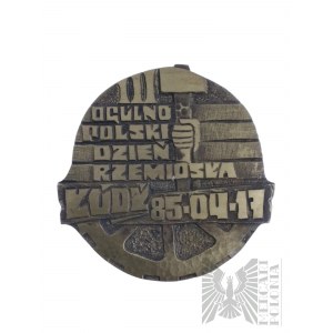 Volksrepublik Polen, 1985 - III. Allpolnische Handwerksmedaille Łódź 85-04-17, Bronze