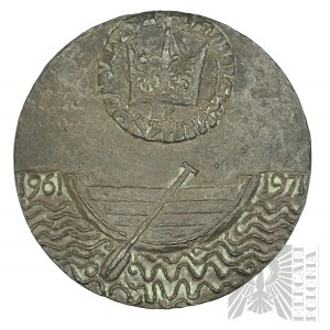 PRL, Krakau, 1971. - Medaille zum 10. Jahrestag der Łódź Numismatischen Sektion der PTA 1971 - Projekt Witold Korski