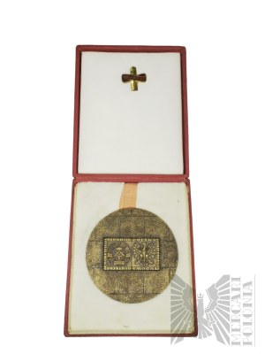 PRL, 1972 r. - Medal Polska Rzeczpospolita Ludowa Deutsche Demokratische Republik DDR - PRL Freundschaft - Przyjaźń + Wpinka Berlin 14.V.1972