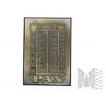 PRL - Poster des 10. Lodzer Dichterfrühlings, Verlagsinstitut und Verein PAX / Pax Gemma Civitatis Verein - Silber Bronze