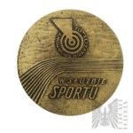 PRL - Médaille de la Monnaie de Varsovie - Totalizator Sportowy, W służbie Sportu - Dessin de Józef Markiewicz-Nieszcz