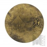 Medaille Münze Warschau, Museum für Sport und Tourismus - Entwurf von Stanisław Sikora