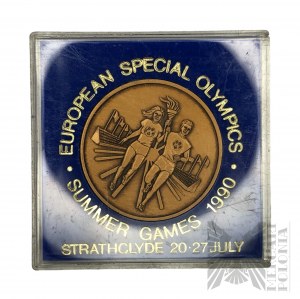 1990 r. - Europäische Special Olympics Sommerspiele 1990 Gedenkmedaille, 20-27 Juli, Strathclyde